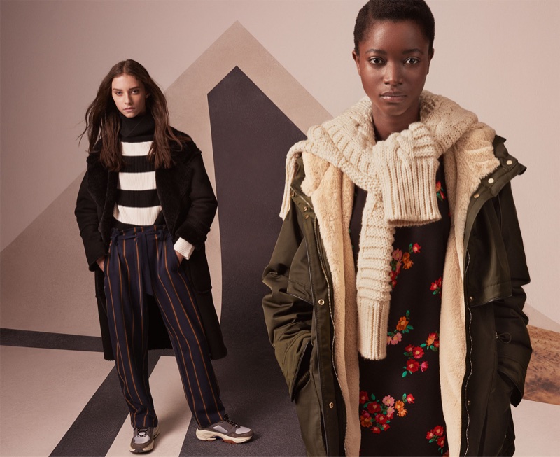 Sophie Martynova and Oumie Jammeh layer up in Zara's winter styles