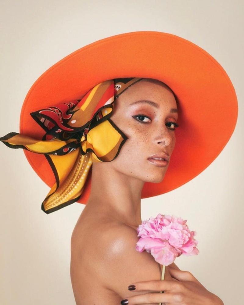 Adwoa Aboah fronts Marc Jacobs Beauty spring 2018 advertising campaign