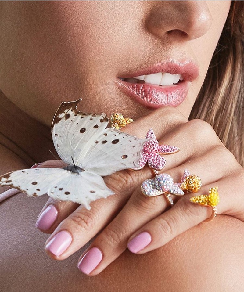 Alessandra Ambrosio poses for Swarovski 'Rainbow Paradise' jewelry campaign