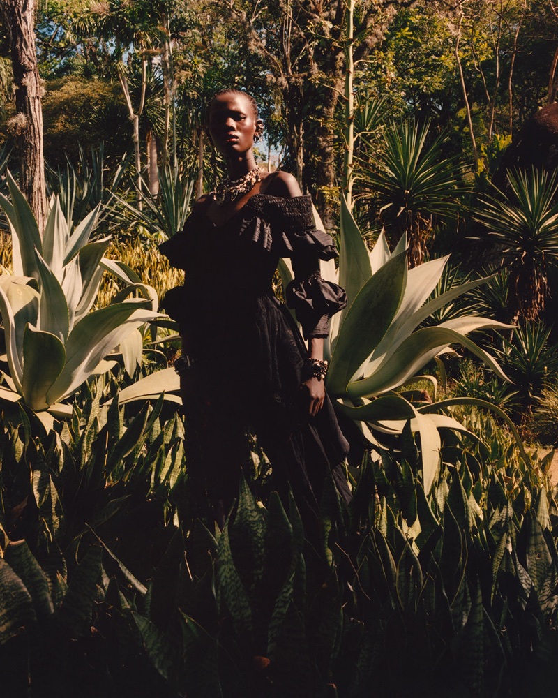 Shanelle Nyasiase appears in Alexander McQueen’s spring-summer 2018 campaign