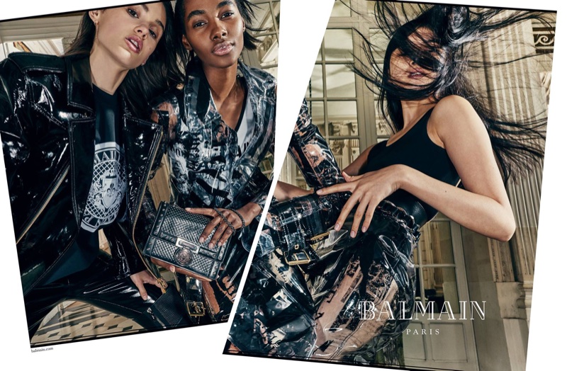 Aleyna FitzGerald,Tami Williams and Kiko Arai front Balmain's spring-summer 2018 campaign