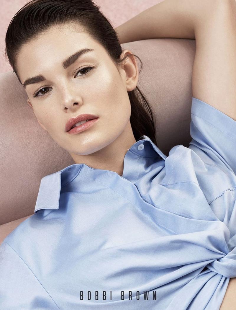 Ophelie Guillermand stars in Bobbi Brown Cosmetics' spring-summer 2018 campaign