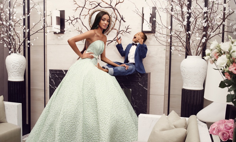 Brandon Maxwell taps model Jourdan Dunn and her son Riley Dunn for spring-summer 2018 campaign