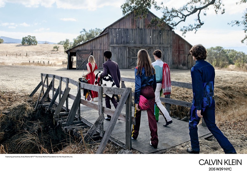 An image from Calvin Klein's spring 2018 advertising campaign