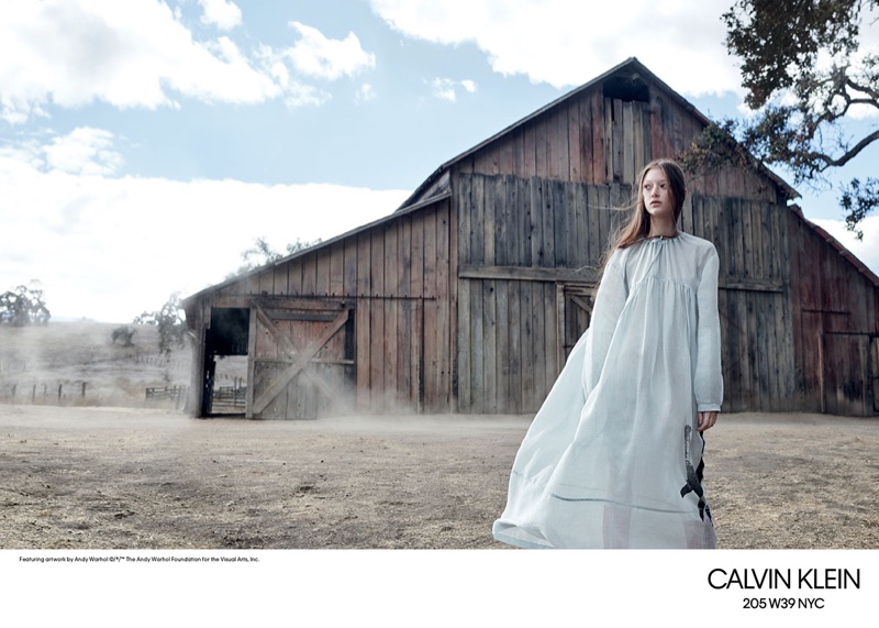 Sara Grace Wallerstedt stars in Calvin Klein's spring-summer 2018 campaign