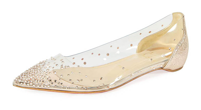 Christian Louboutin Degrastrass Vinyl Flat $995