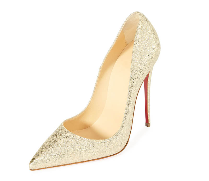 Christian Louboutin So Kate 120mm Metallic Pump $695