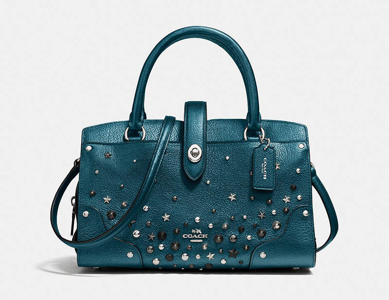 Coach Mercer Satchel 24 with Star Rivets $197.50 (previously $395)