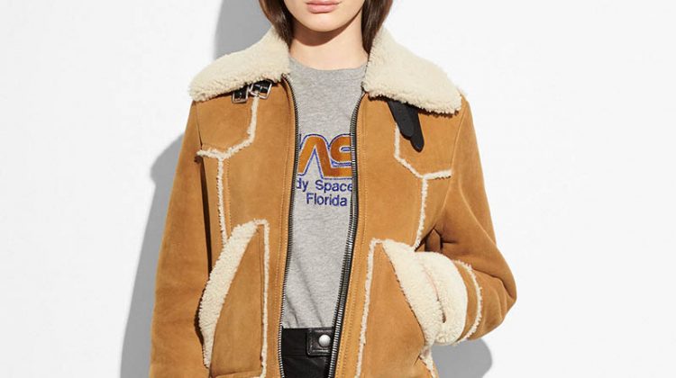 Coach Shearling Lumber Jacket $950 (previously $1900)