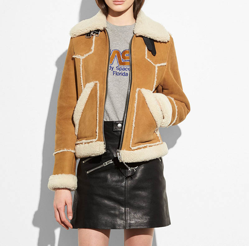 Coach Shearling Lumber Jacket $950 (previously $1900)