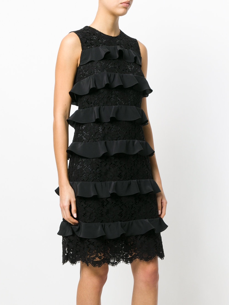 Dolce & Gabbana Frill Lace Dress $2,842