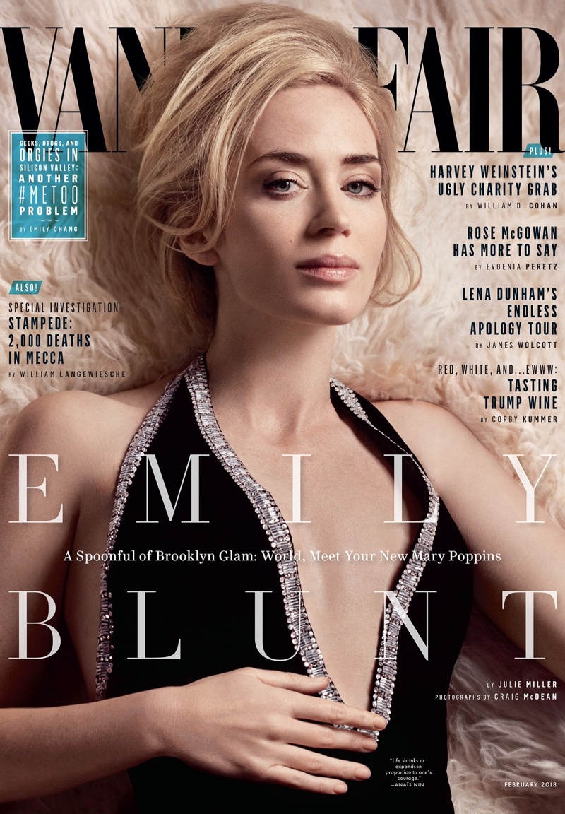 Emily Blunt on Vanity Fair February 2018 Cover