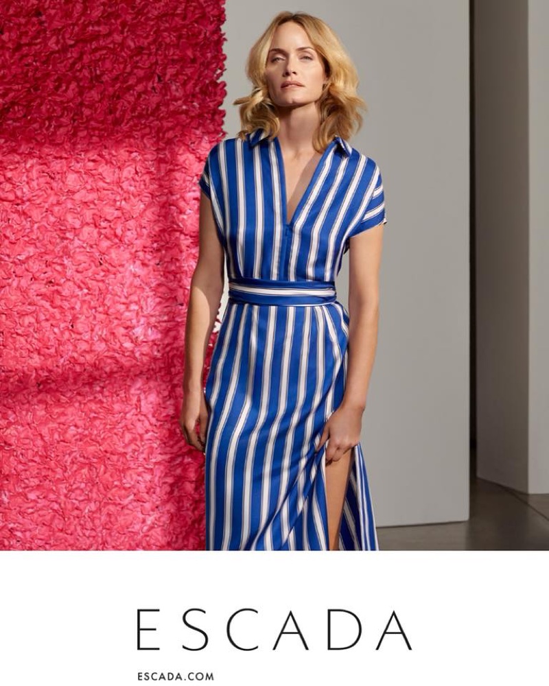 Amber Valletta stars in Escada's spring-summer 2018 campaign