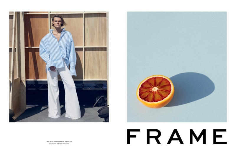 An image from FRAME's spring 2018 advertising campaign