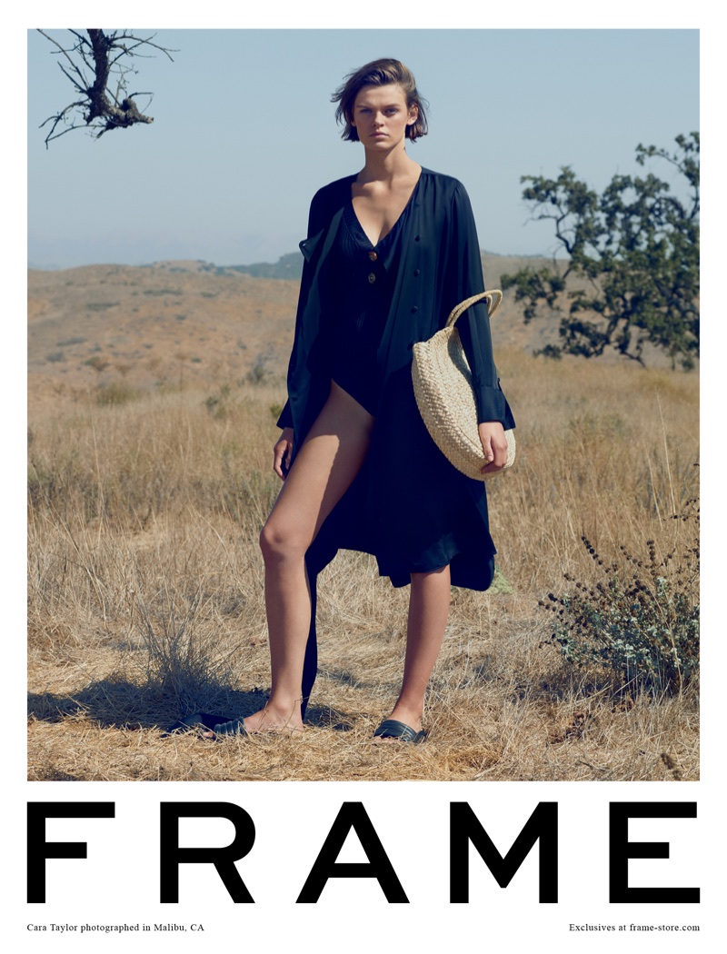 Cara Taylor stars in FRAME's spring-summer 2018 campaign