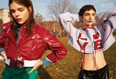 Meghan Collison & Janice Alida Rock 90's Style for FASHION Magazine Meghan Collison & Janice Alida Rock 90's Style for FASHION Magazine