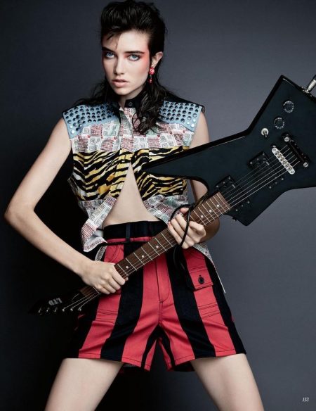 Grace Hartzel Channels Her Inner Rock Star for Vogue Russia Grace Hartzel Channels Her Inner Rock Star for Vogue Russia