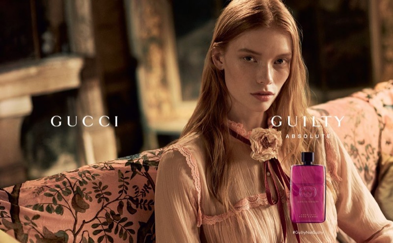 Julia Hafstrom fronts Gucci 'Guilty Absolute' fragrance campaign