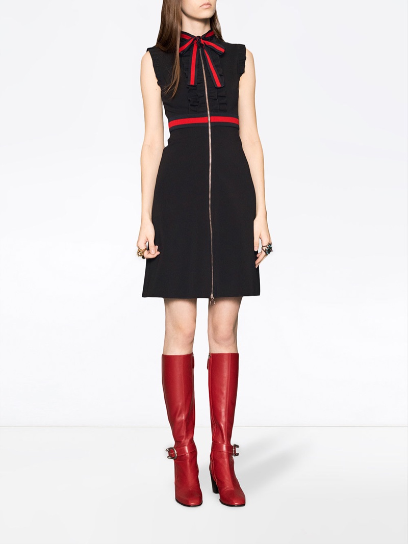 Gucci Jersey Dress with Web Trim $1,700