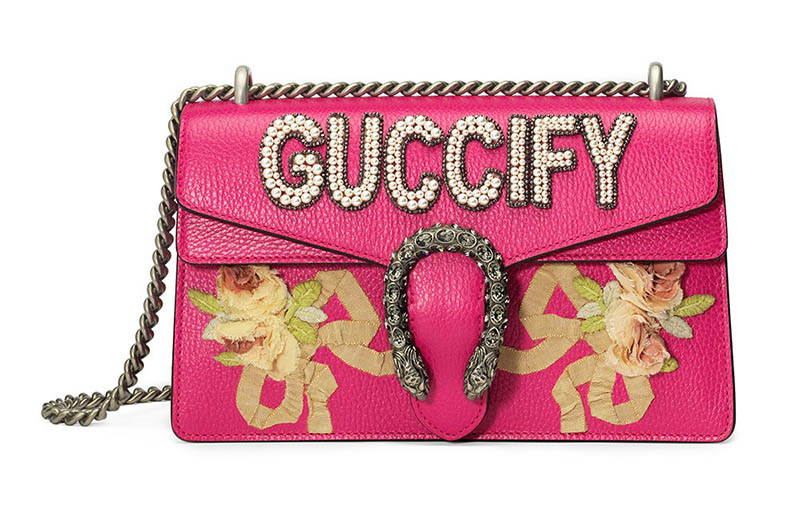Gucci Small Pink Guccify Dionysus Shoulder Bag $4,890