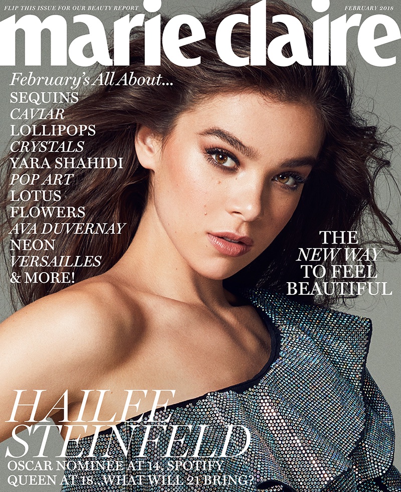 Hailee Steinfeld on Marie Claire US February 2018 Cover