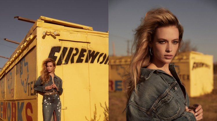 Hannah Ferguson Poses in Americana Style for V Magazine