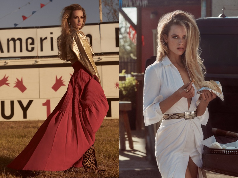 V Magazine Spring 2018 Hannah Ferguson by Harper Smith - Fashion Editorials