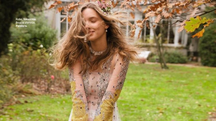 Hanne van Ooij Models Unconventional Wedding Looks for Grazia France