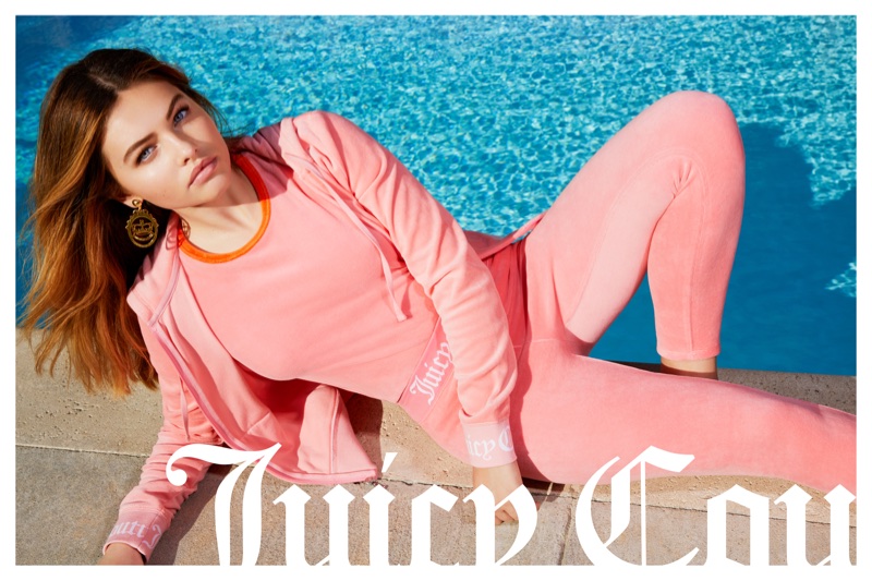 An image from Juicy Couture's spring 2018 advertising campaign with Thylane Blondeau