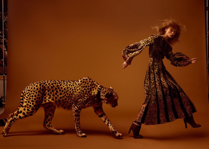 Julia Hafstrom Walks the Wild Side for Harper's Bazaar Turkey