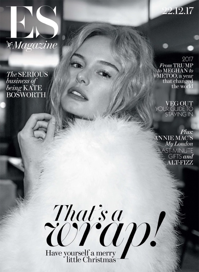 Kate Bosworth on Evening Standard Magazine December 22nd, 2017 Cover