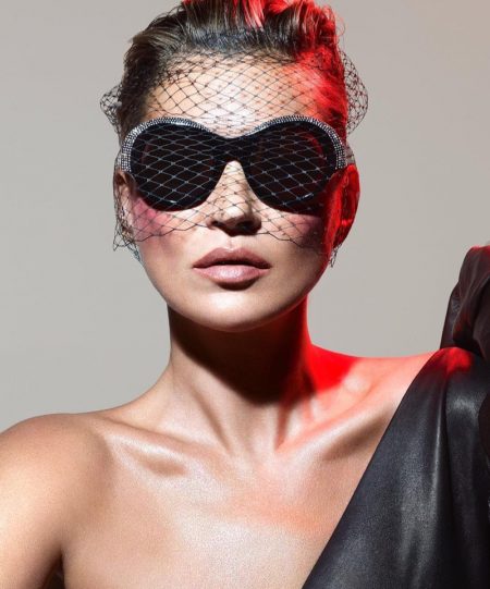 Kate Moss Models the Season's Coolest Eyewear Collaboration Alain Mikli x Alexandre Vauthier sunglasses campaign with Kate Moss
