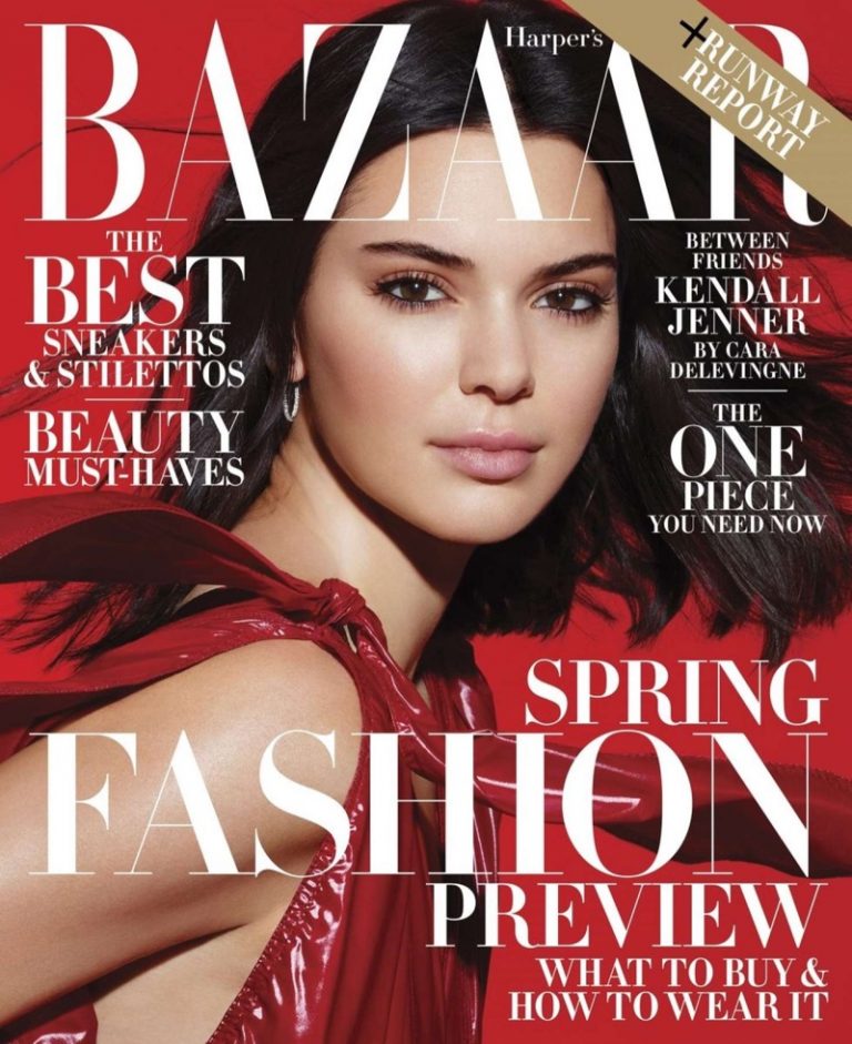 Kendall Jenner | Rain Fashion Shoot | Harper's Bazaar Cover