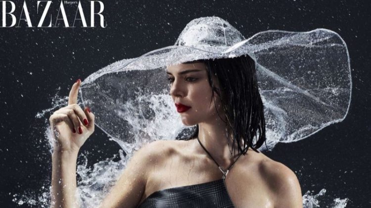 Kendall Jenner Takes On Spring Showers for Harper’s Bazaar