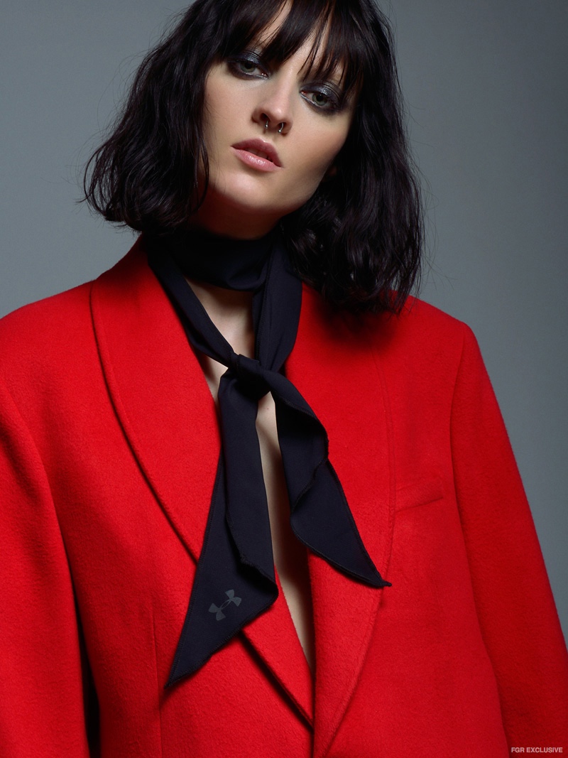 Lina Cantillo Red Coat