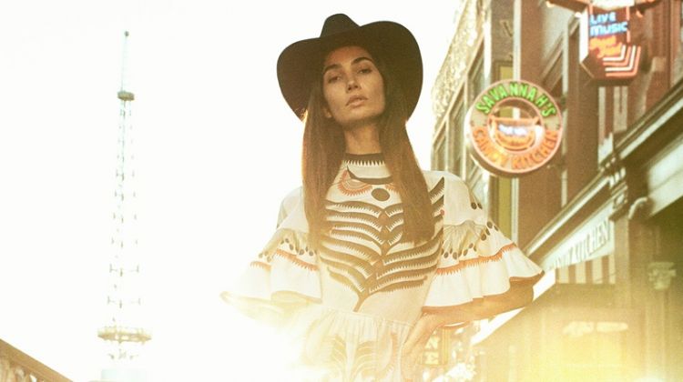 Lily Aldridge is an Urban Cowgirl in V Magazine
