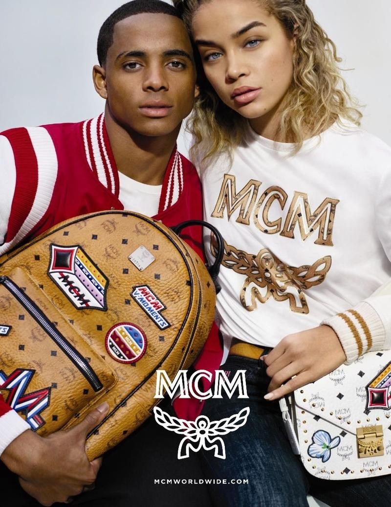 Cordell Broadus and Jasmine Sanders appear in MCM's spring-summer 2018 campaign