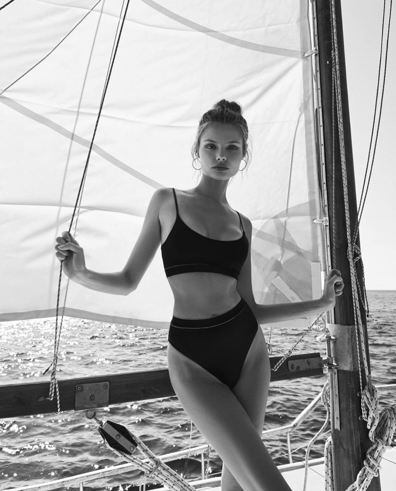 Magdalena Frackowiak poses in minimal bikini for Bikini Lovers' spring-summer 2018 campaign