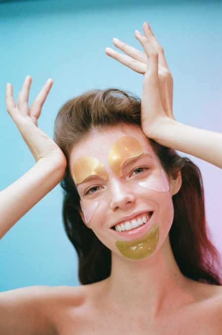 Meghan Collison Wears Bold Beauty Masks in Vogue Ukraine Meghan Collison Wears Bold Beauty Masks in Vogue Ukraine