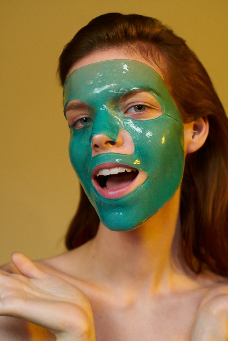Meghan Collison Wears Bold Beauty Masks in Vogue Ukraine