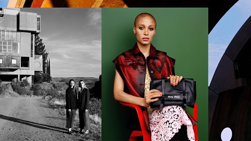 Adwoa Aboah fronts Miu Miu's spring-summer 2018 campaign