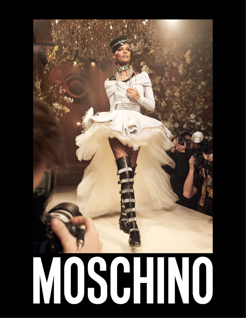 Liya Kebede fronts Moschino's spring-summer 2018 campaign