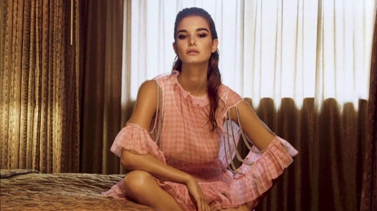 Ophelie Guillermand Poses in Pastel Fashions for Vogue Mexico