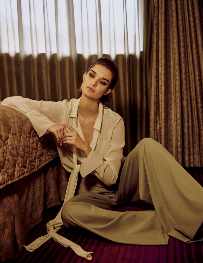Ophelie Guillermand Poses in Pastel Fashions for Vogue Mexico