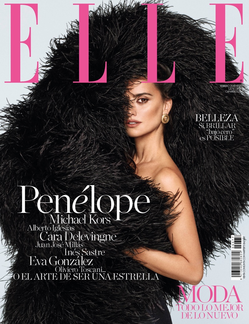 Penelope Cruz on ELLE Spain February 2018 Cover