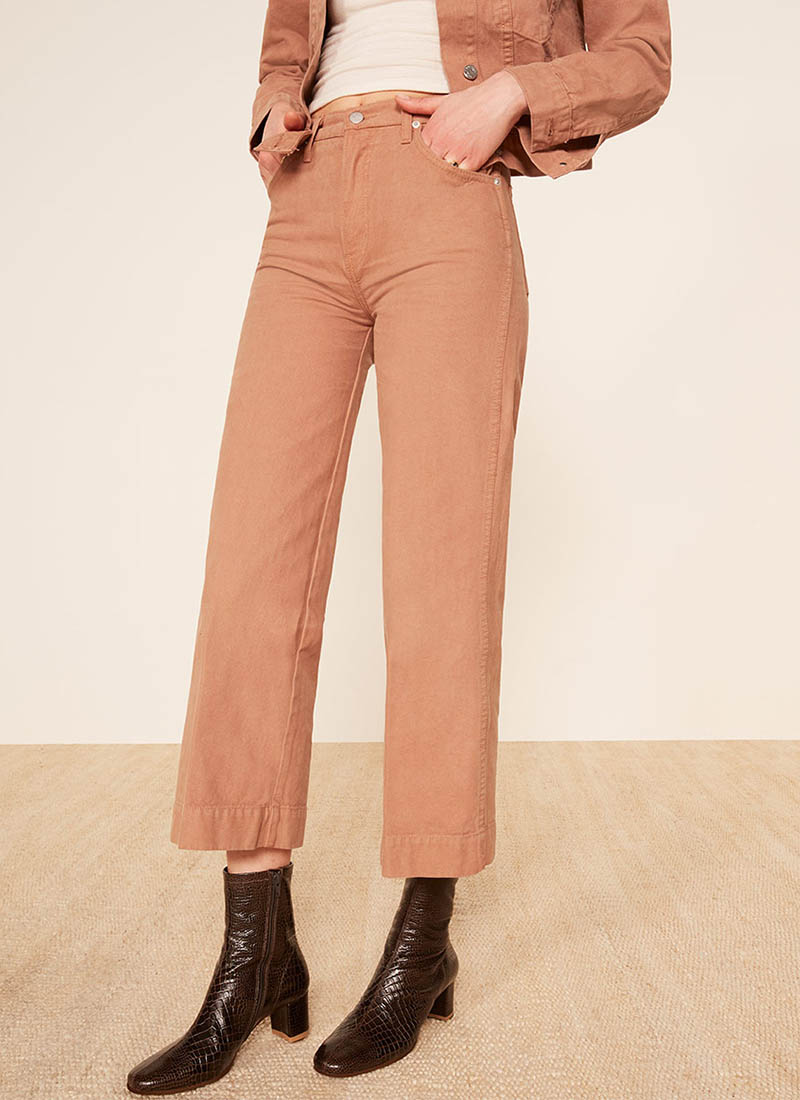 Reformation Chevy Pant in Nutmeg $148