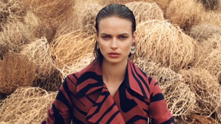 Birgit Kos stars in Roberto Cavalli's spring-summer 2018 campaign