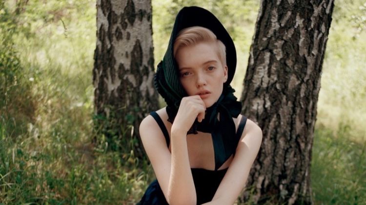 Ruth Bell Models Enchanting Dresses for Vogue China