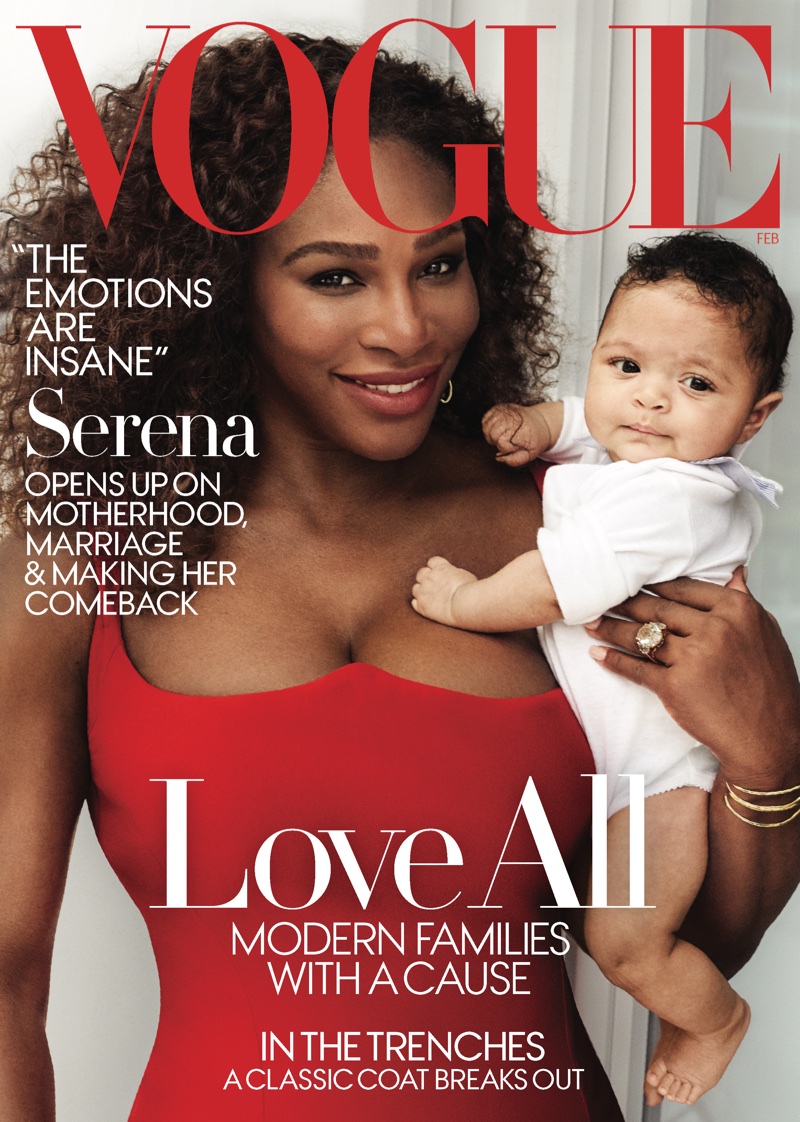 Serena Williams on Vogue US February 2018 Cover