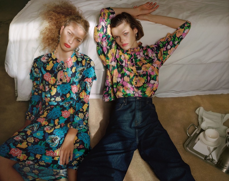 Dorit Revelis and Cara Taylor star in Topshop's spring-summer 2018 campaign